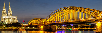 picture of bridge to Cologne Cathedral