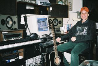 This is Hugh in his home studio - It is the source of many nights lost sleep