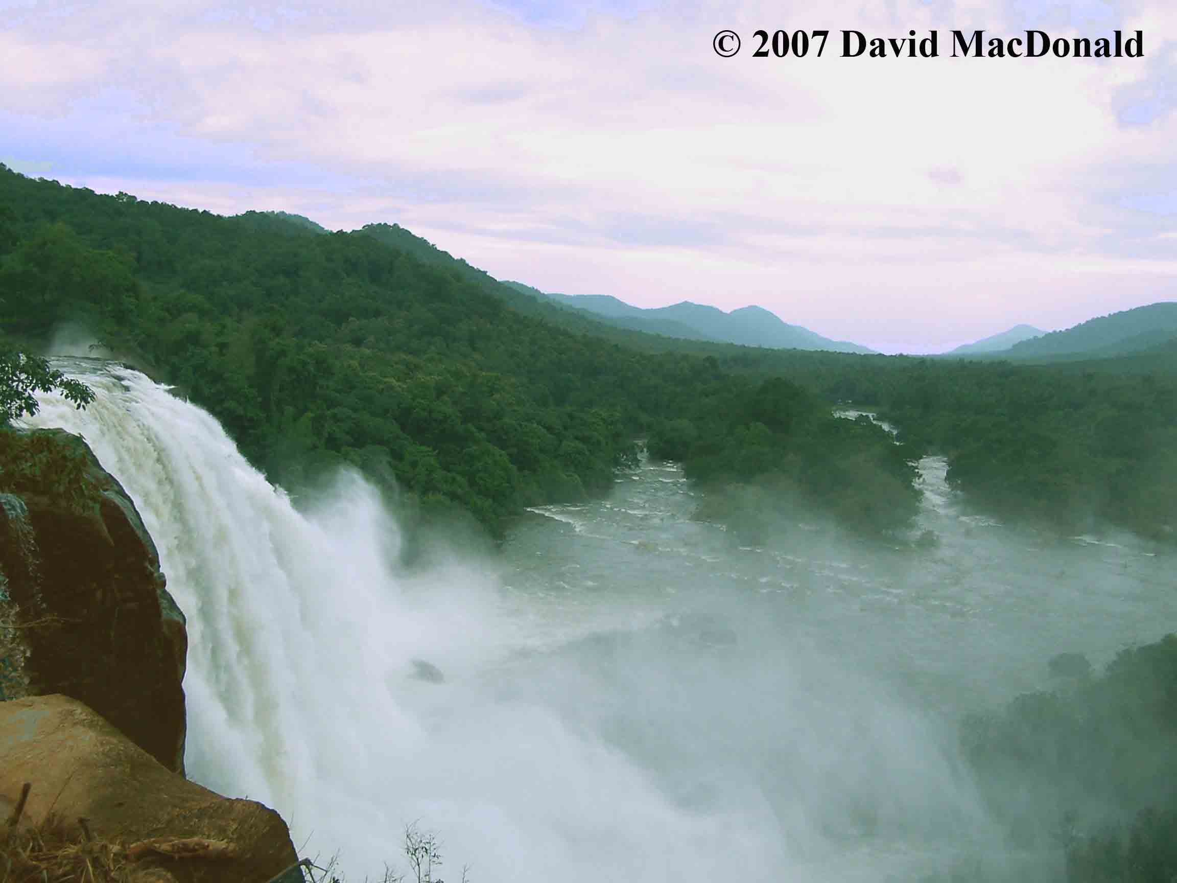 Athirapally and Vazhachal Waterfalls in  the province of Kerala
